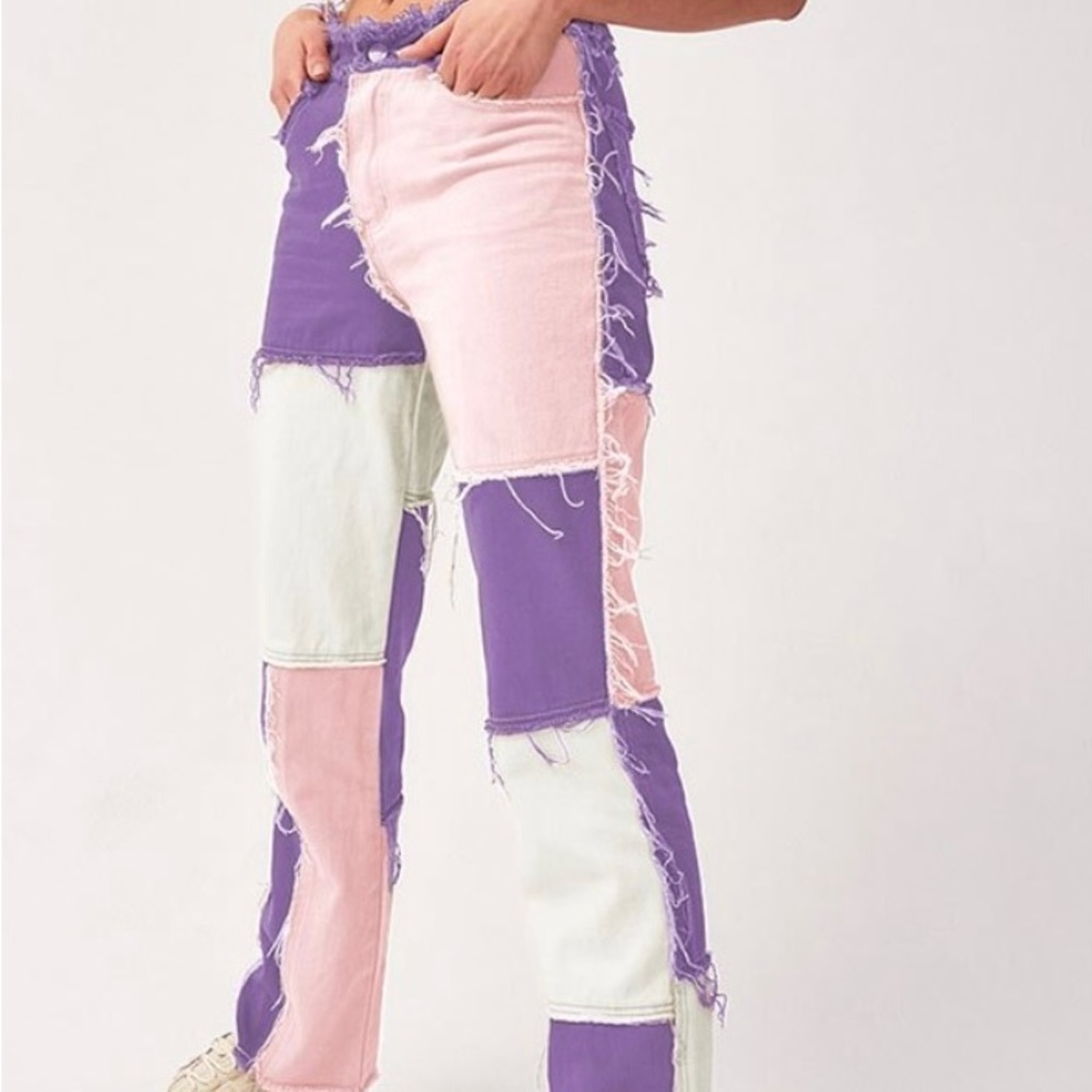 Patchwork jeans